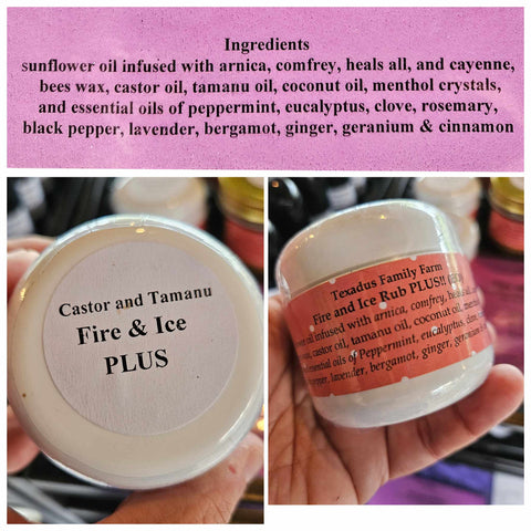 Fire and Ice PLUS Salve Extra Large (castor & tamanu)