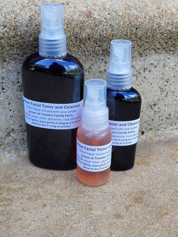 Rose Facial Toner and Cleanser